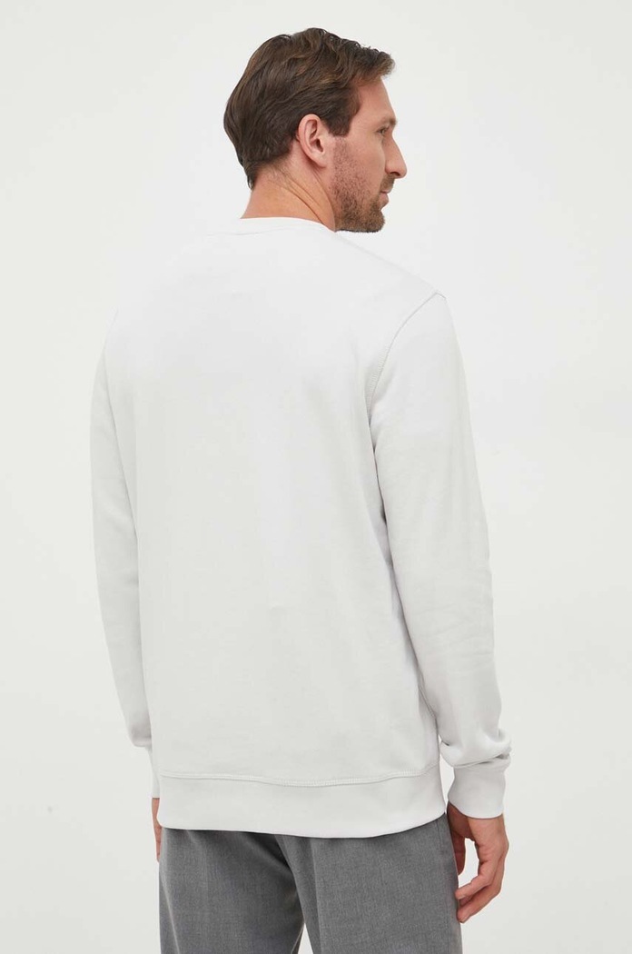 Oblečení Bavlněná mikina BOSS CASUAL 50468443 šedá