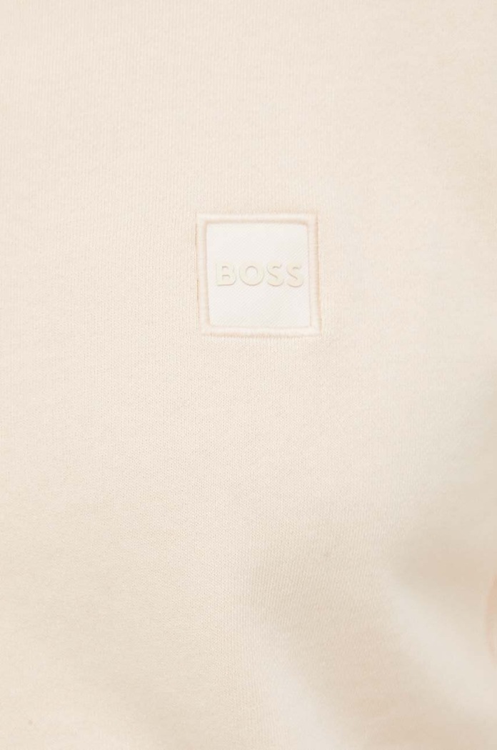 Bavlněná mikina BOSS CASUAL 50468443 oranžová