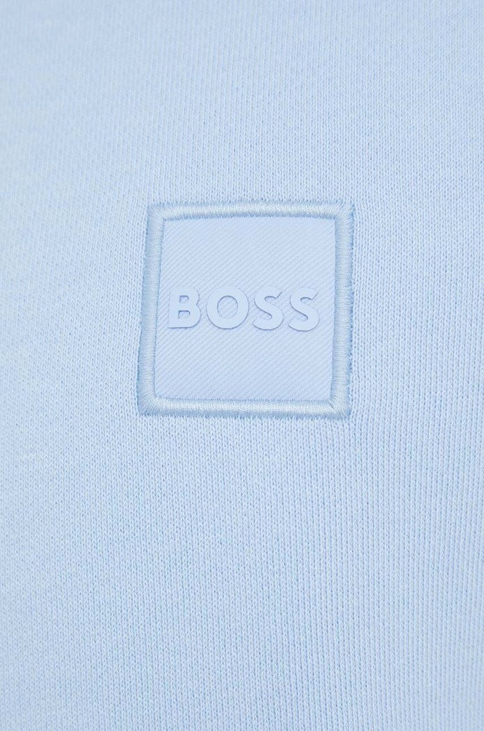 BOSS bluza bawełniana BOSS ORANGE 50468443 niebieski