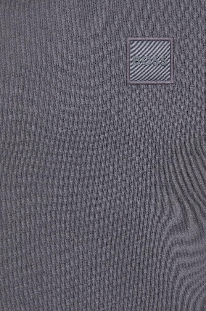 BOSS bluza bawełniana BOSS ORANGE 50468443 szary