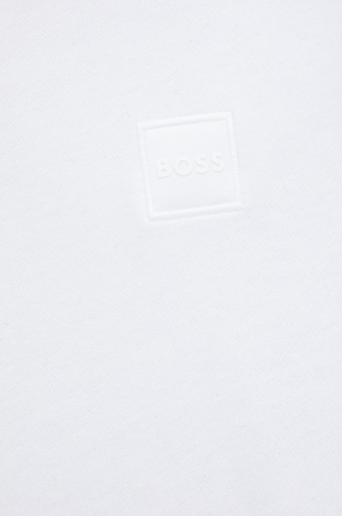 BOSS bluza bawełniana BOSS ORANGE 50468443 biały