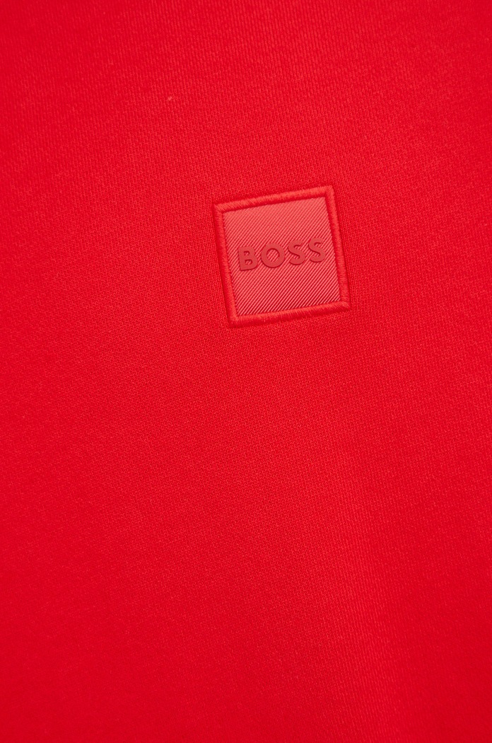 BOSS bluza bawełniana BOSS ORANGE BOSS Orange czerwony 50468443