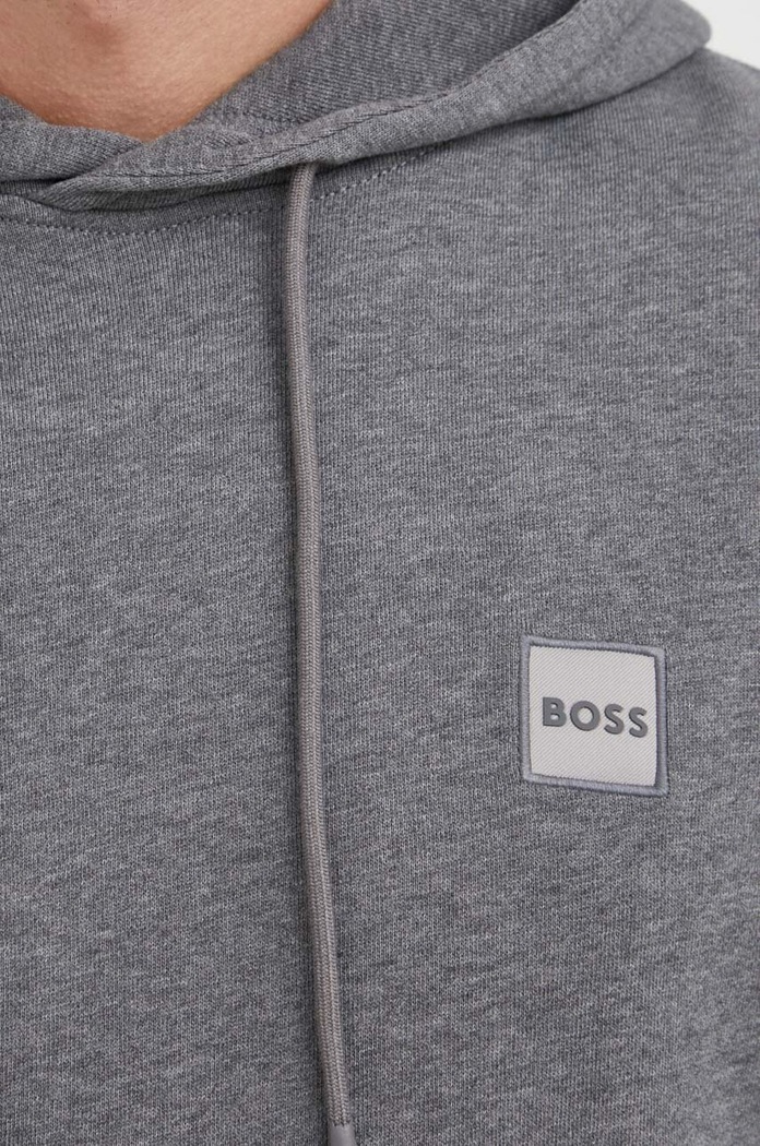 BOSS hanorac de bumbac CASUAL 50468445 gri
