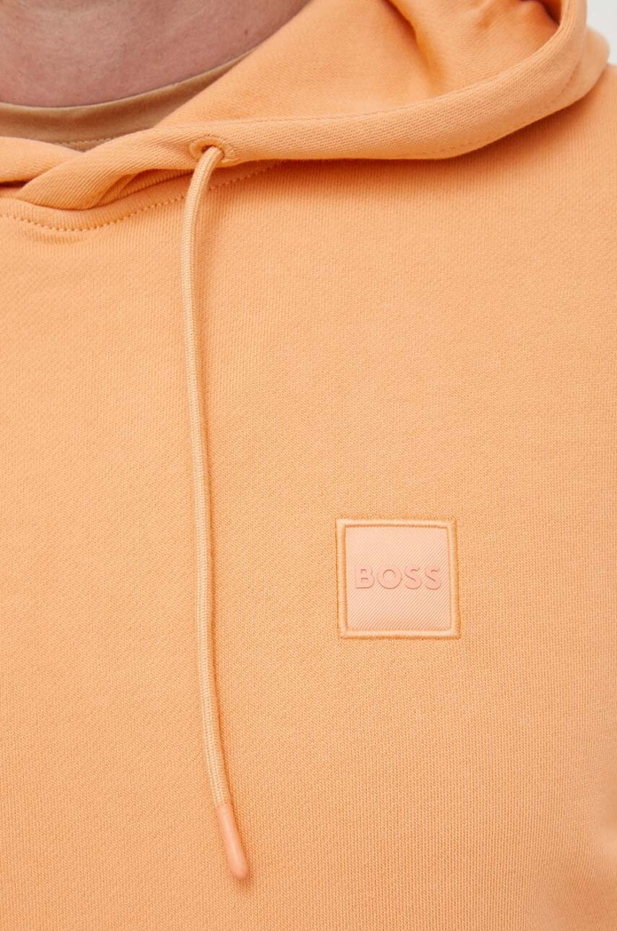 BOSS bluza bawełniana BOSS ORANGE BOSS Orange pomarańczowy 50468445