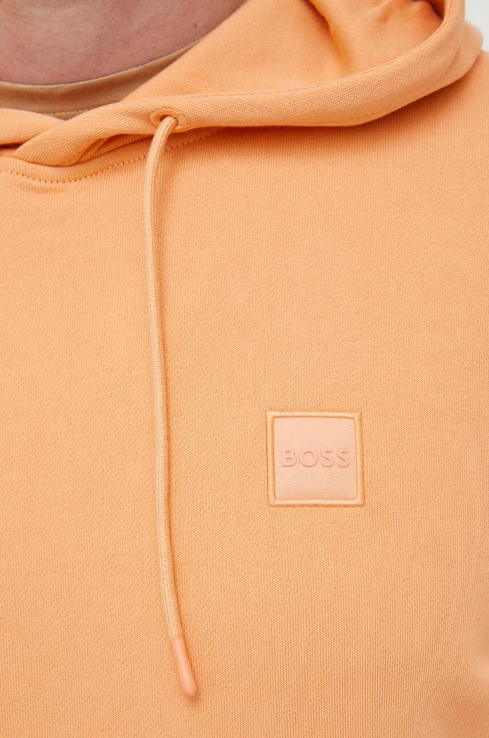 BOSS bluza bawełniana BOSS ORANGE BOSS Orange pomarańczowy 50468445