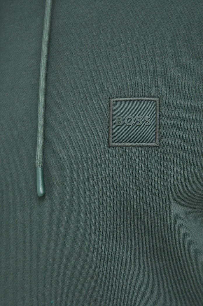BOSS bluza bawełniana BOSS ORANGE 50468445 zielony