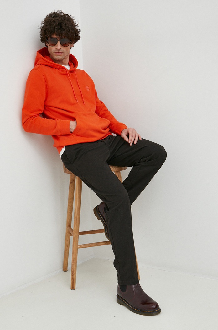 BOSS bluza bawełniana BOSS ORANGE 50468445 pomarańczowy AA00