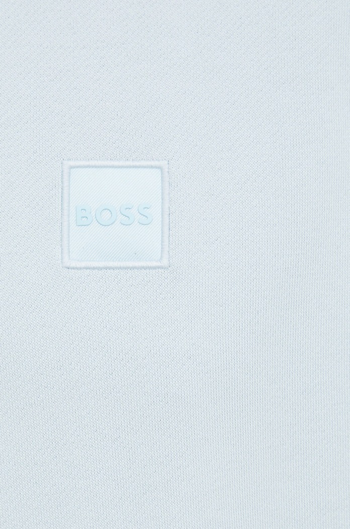 Bavlněná mikina BOSS CASUAL 50468445 modrá