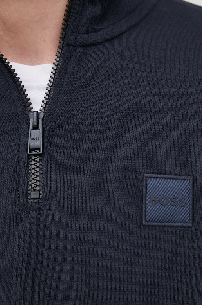 Βαμβακερή μπλούζα BOSS Boss Casual San Jared-C 50468926 σκούρο μπλε
