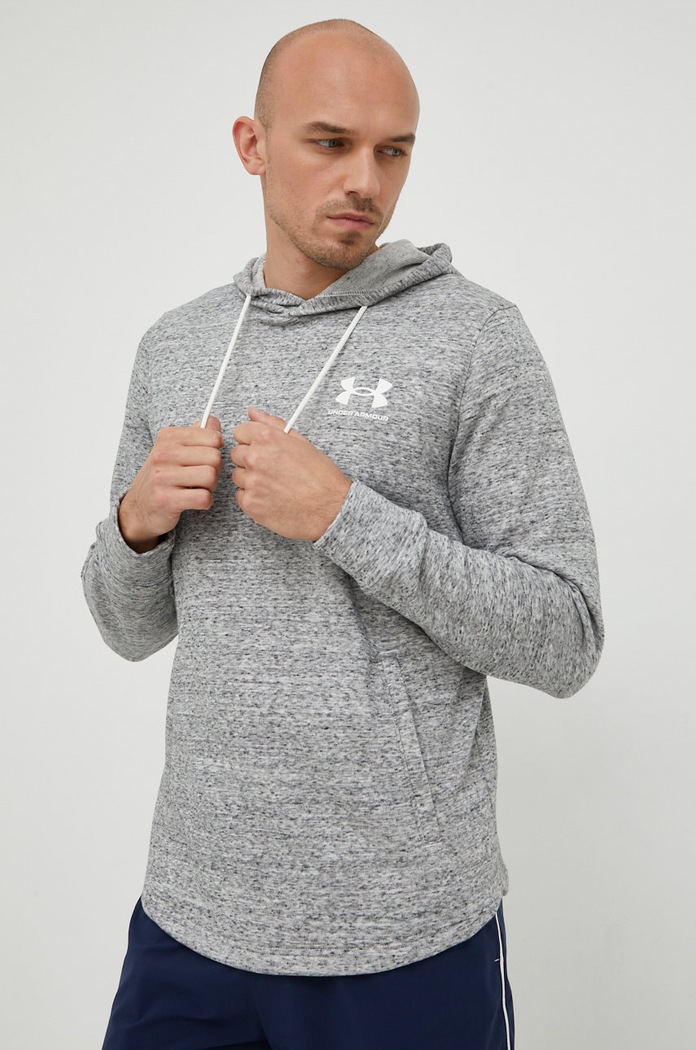 Mikina Under Armour 1370401 s kapucňou sivá 1370401