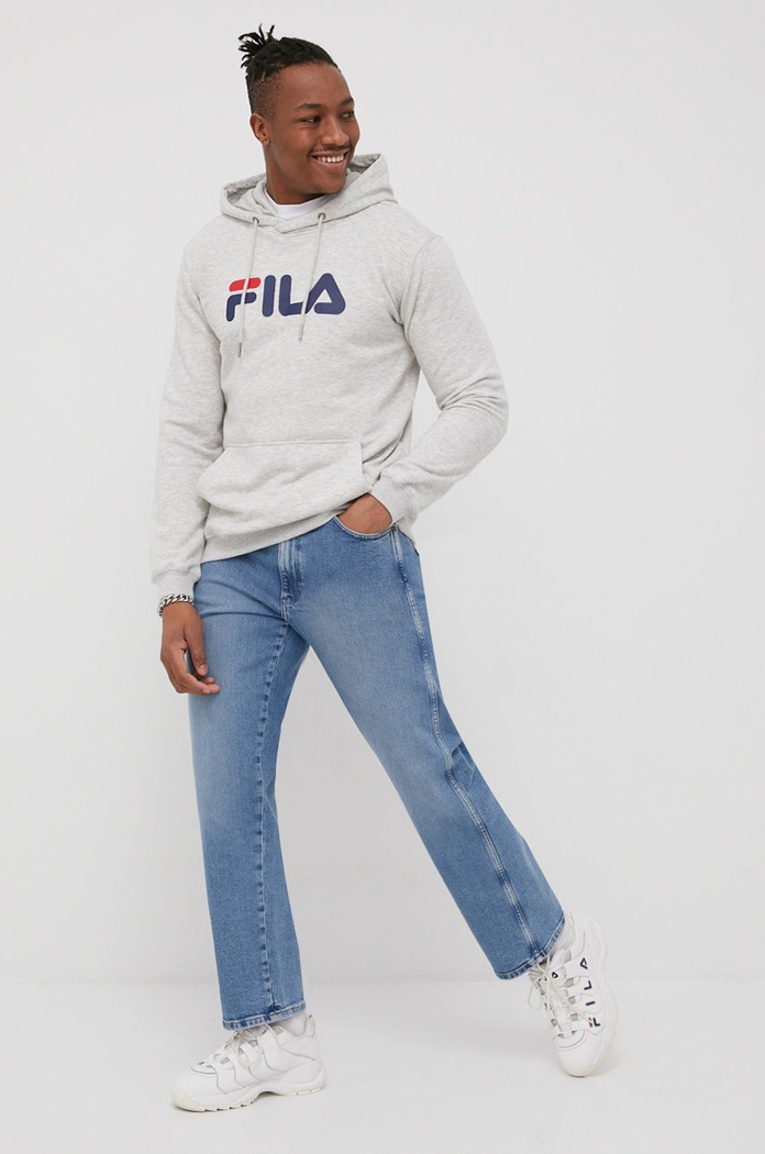 Суичър Fila Barumini с качулка сив FAU0068