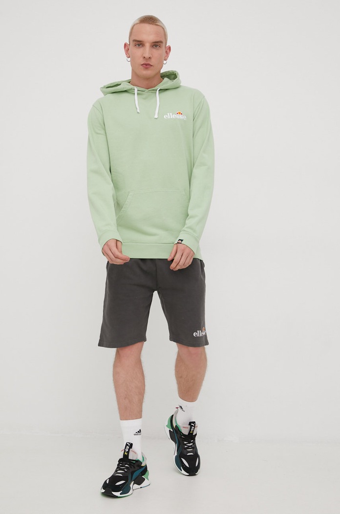 Ellesse bluza bawełniana SHM13144 zielony SS22