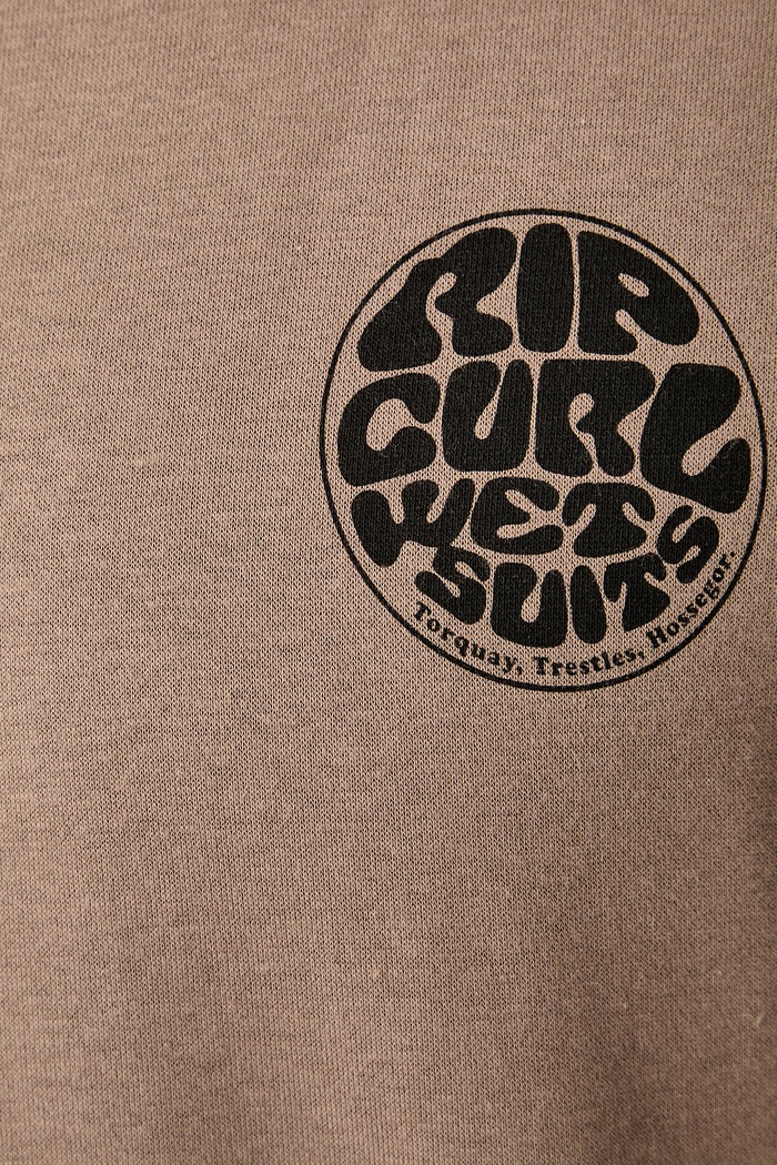 Bluza męska z bawełną Rip Curl brązowy CFEHN9
