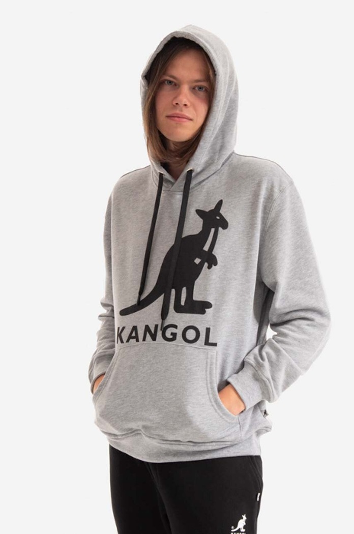 Kangol bluza bawełniana KLEU001 szary