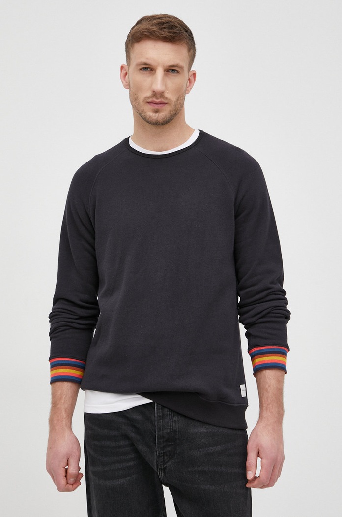 Bavlněná mikina Paul Smith bez kapuce černá M1A.2990H.AU807B