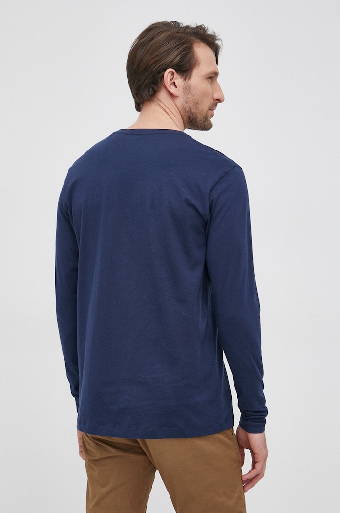 Odjeća Pamučna majica dugih rukava Pepe Jeans EGGO LONG N PM508209.595 mornarsko plava