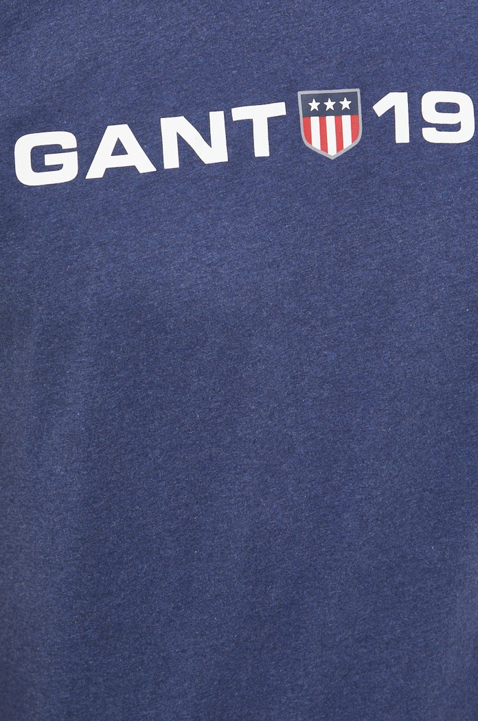 Bavlněné tričko Gant 902219108 námořnická modř