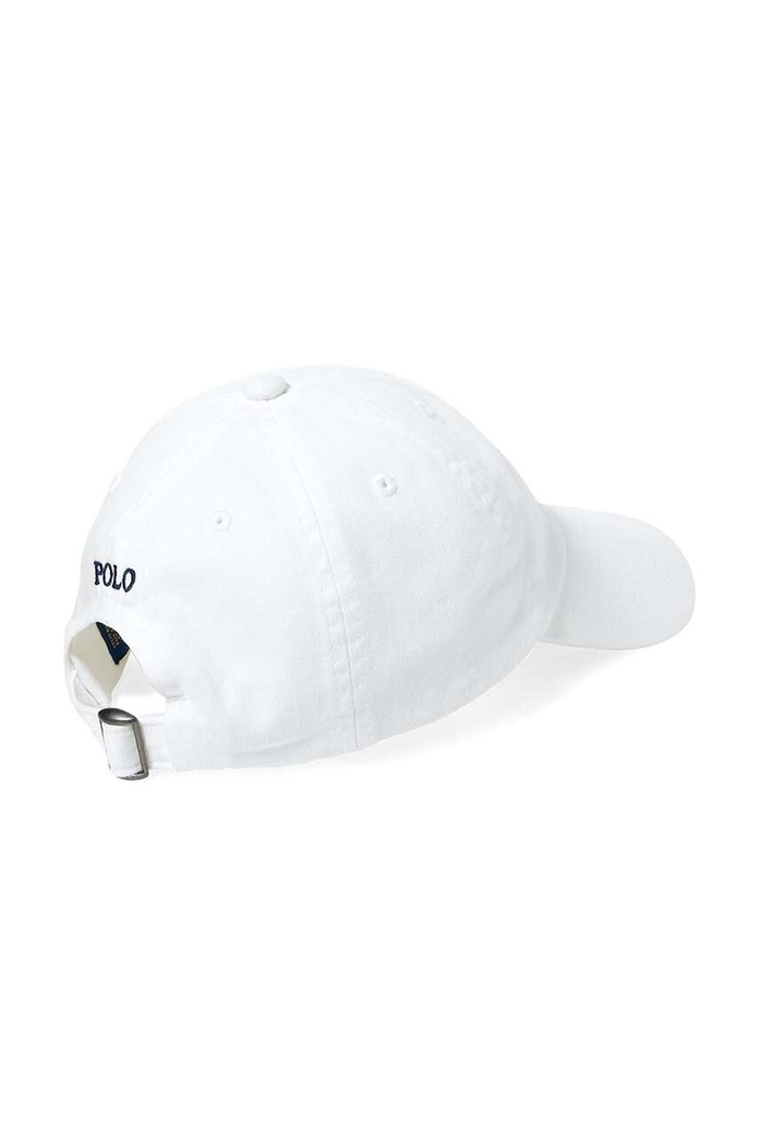 Памучна шапка Polo Ralph Lauren 322552489001 бял AW23