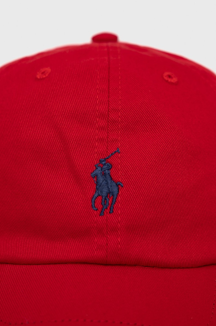 Chłopiec Polo Ralph Lauren czapka bawełniana dziecięca 322552489003 322552489003 czerwony