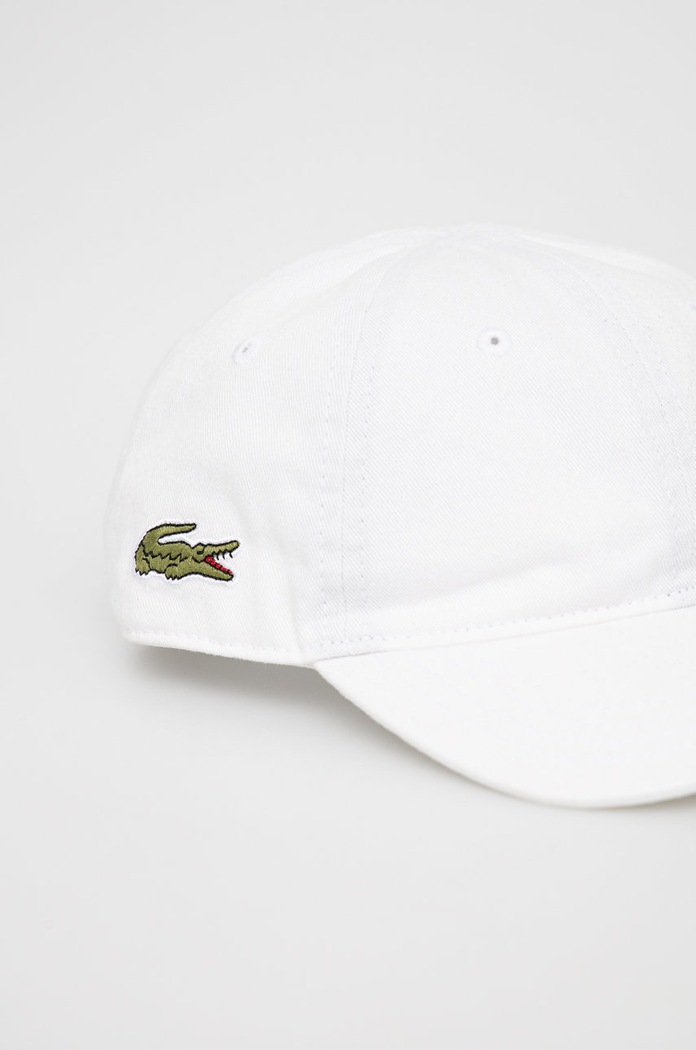 Lacoste Czapka bawełniana dziecięca RK3106 RK3106 biały SS22