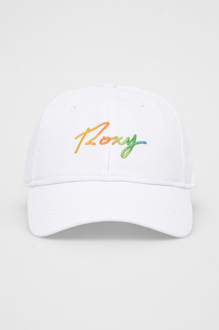 Bavlnená čiapka Roxy ERJHA03982 biela SS22