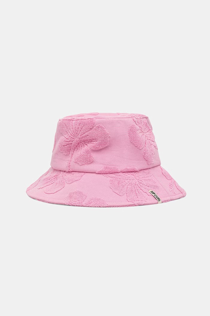Rip Curl Kapelusz bucket damski bawełniany różowy GHAIZ1