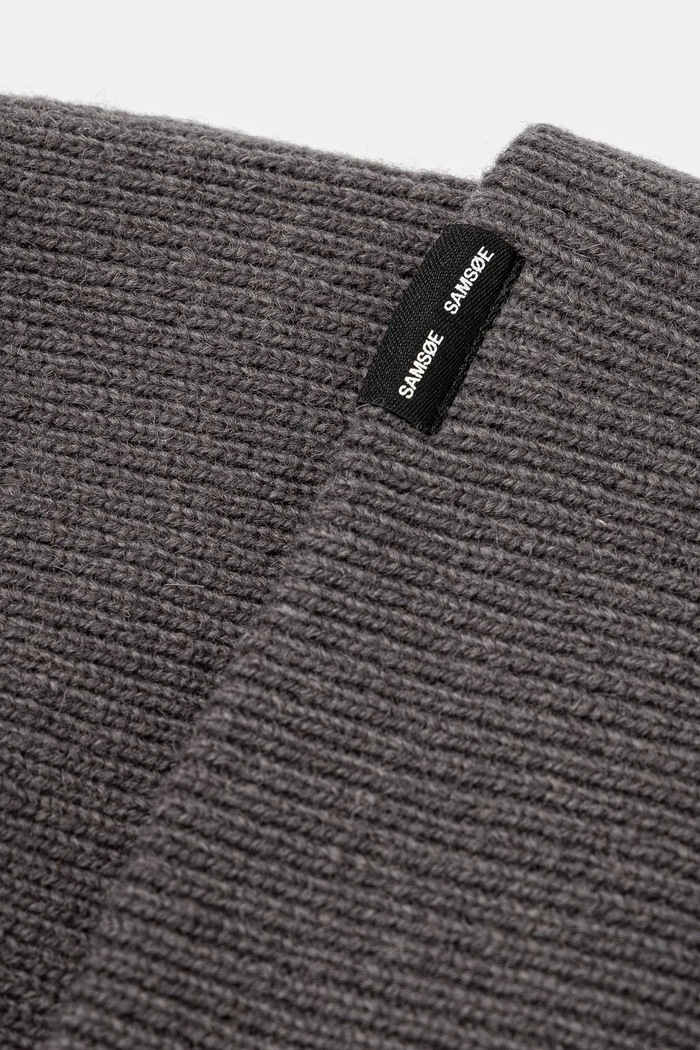 Samsoe Samsoe czapka wełniana M13407218 szary SS25