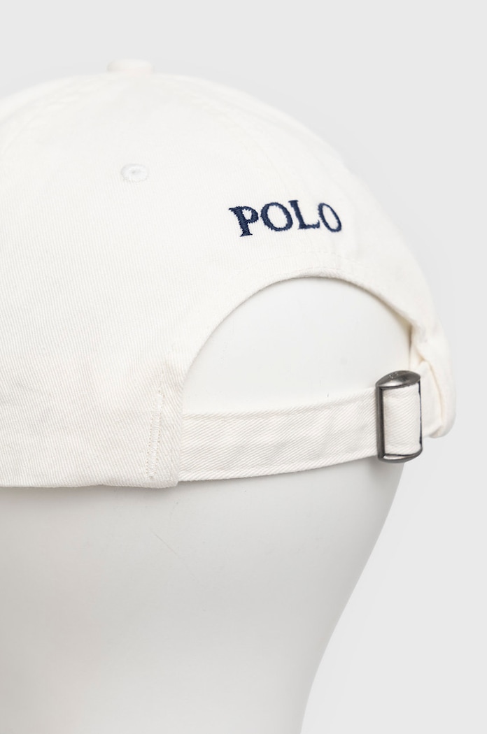 Doplnky Bavlnená čiapka Polo Ralph Lauren 710667709008 biela
