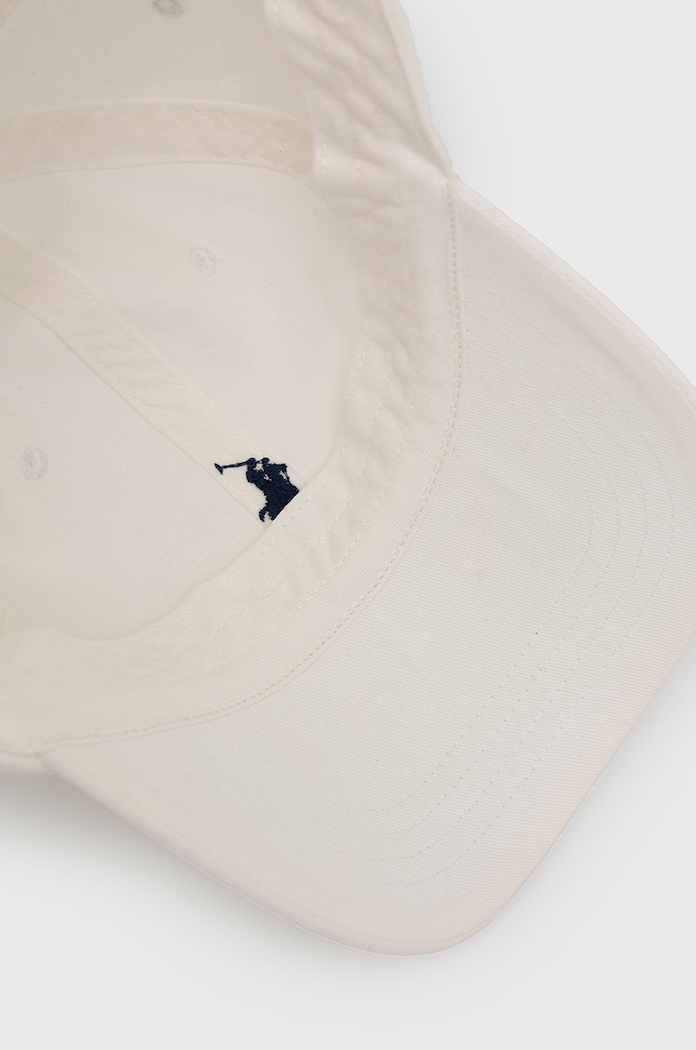 Bavlnená čiapka Polo Ralph Lauren biela 710667709008