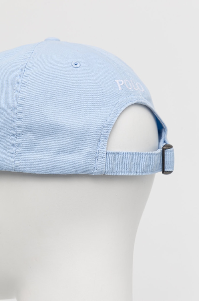 Βαμβακερό καπέλο Polo Ralph Lauren μπλε 710667709082
