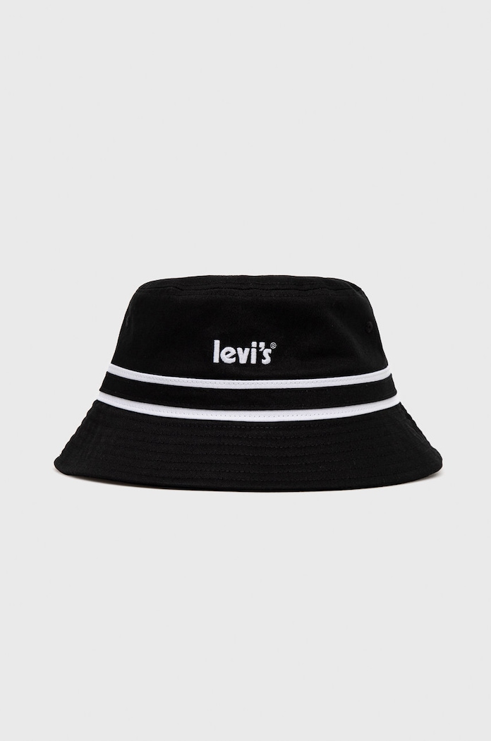 Levi's pamut sapka mintás fekete D6627.0002