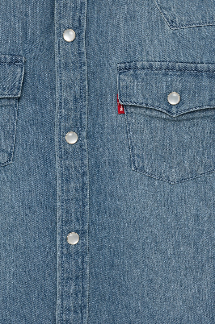 Dečki Levi's bombažna majica za otroke 9E6866.B.NOS modra