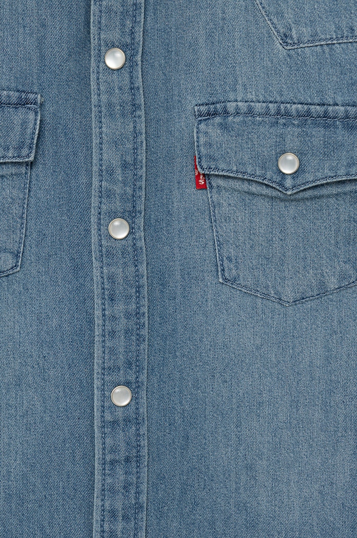 Dečki Levi's bombažna majica za otroke 9E6866.B.NOS modra