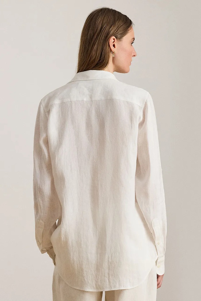 Lauren Ralph Lauren koszula lniana 200782777001 200782777001 biały SS24