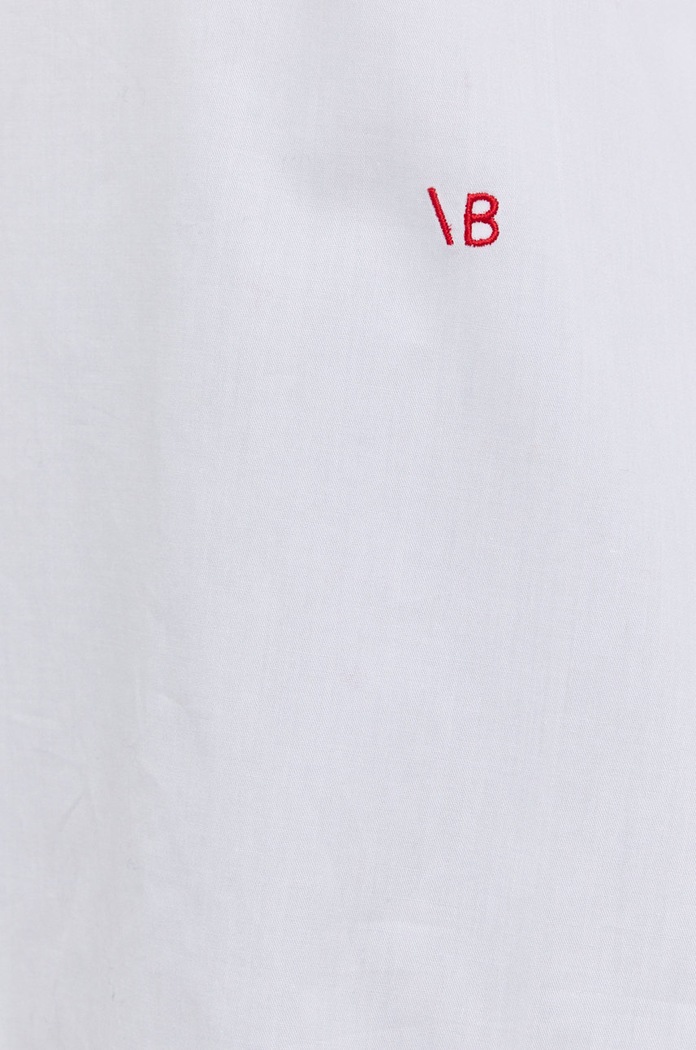 Бавовняна блузка Victoria Beckham 1122WSH003216A білий SS22