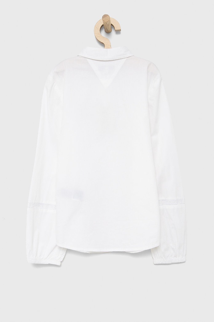 Tommy Hilfiger Koszula bawełniana dziecięca KG0KG06289.PPYY biały SS22