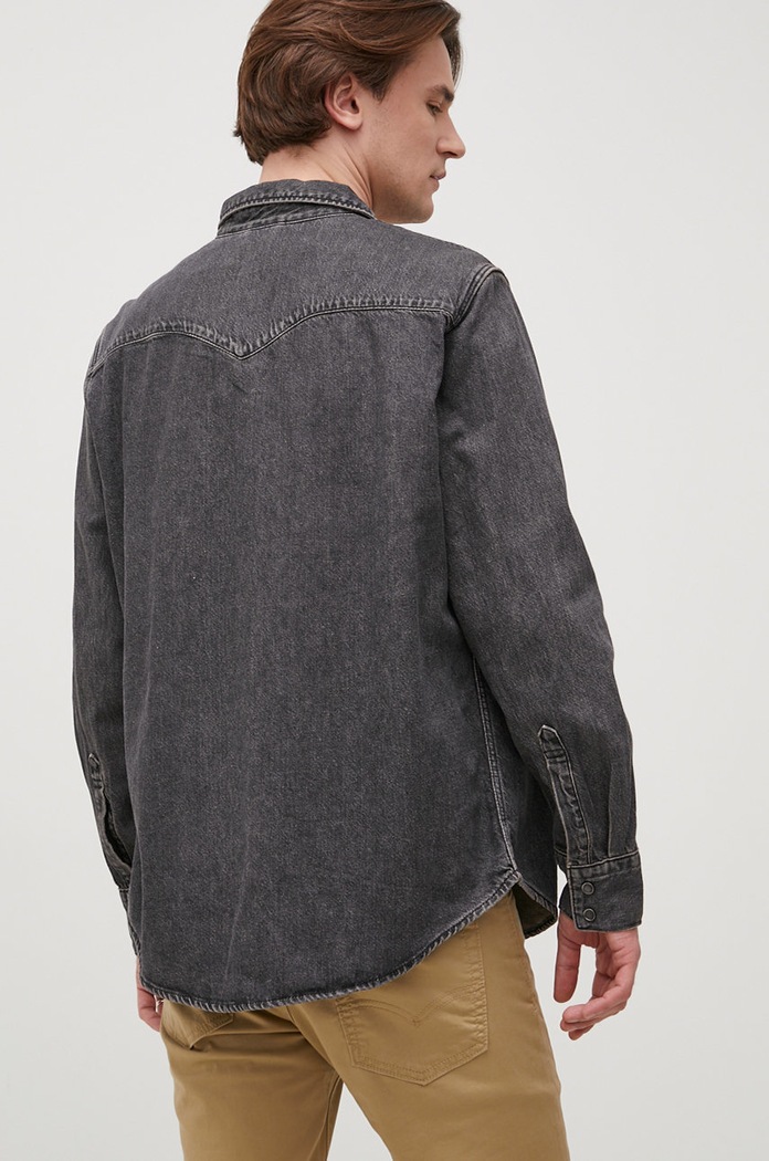 Oblečení Džínová košile Levi's 85744.0038 šedá