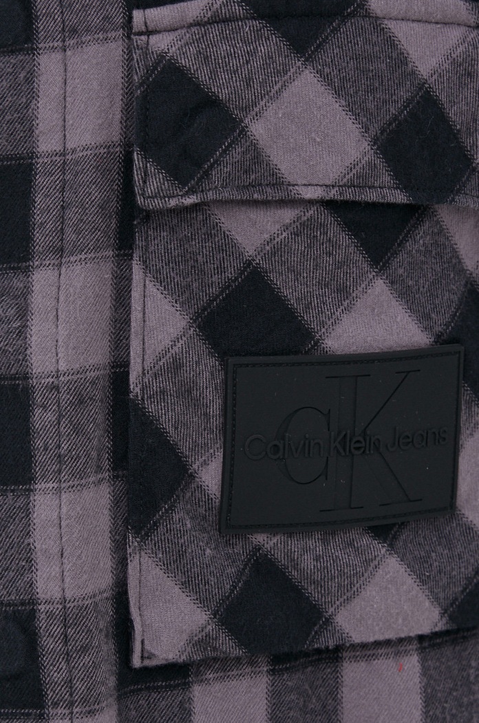 Calvin Klein Jeans koszula bawełniana J30J320345.PPYY J30J320345.PPYY szary SS22