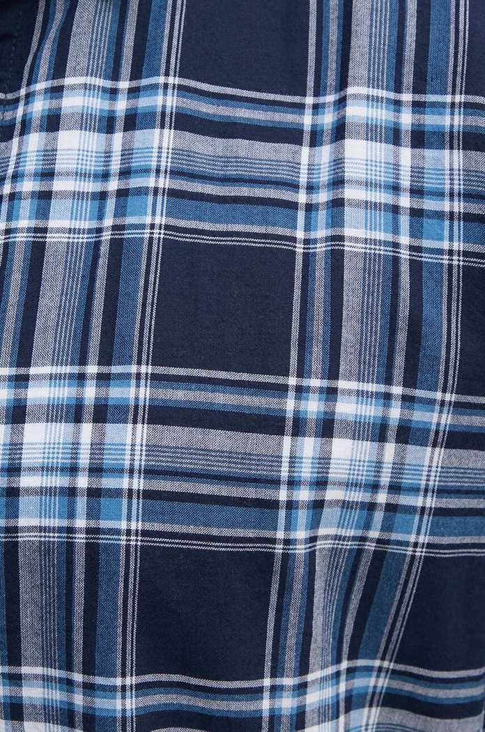 Βαμβακερό πουκάμισο Woolrich CFWOSI0073MRUT2909 σκούρο μπλε SS22
