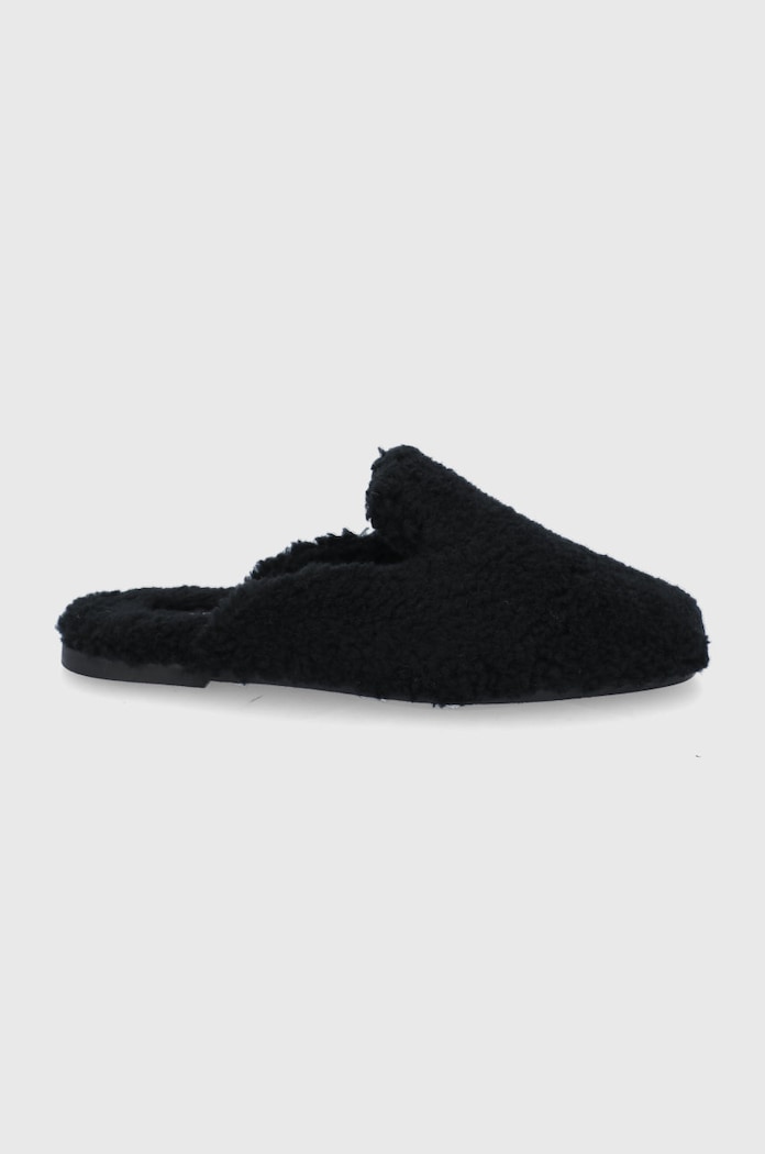 BOSS Kapcie Romie Home S-Fur 50466631.001 czarny 50466631.001