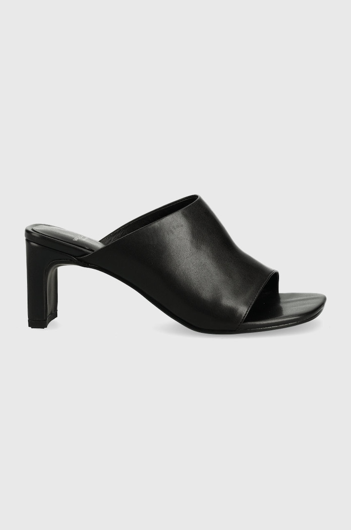 Vagabond Shoemakers klapki skórzane LUISA słupek czarny 5312.201.20