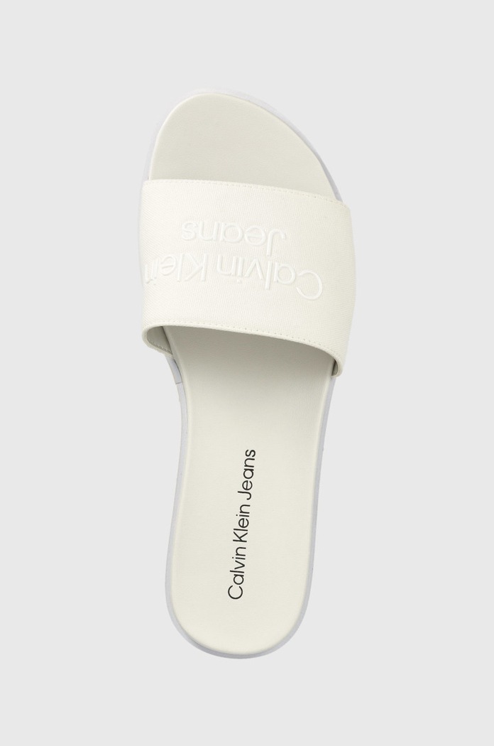 Calvin Klein Jeans klapki YW0YW00563.YAF beżowy YW0YW00563.YAF