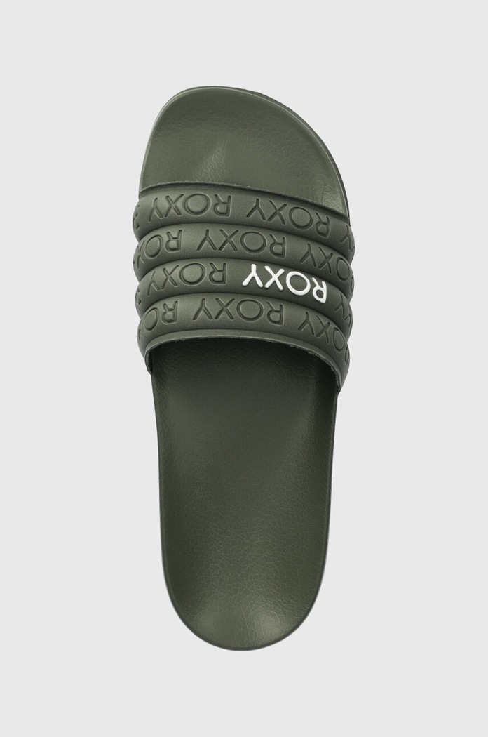 Pantofle Roxy Slippy zelená ARJL100999