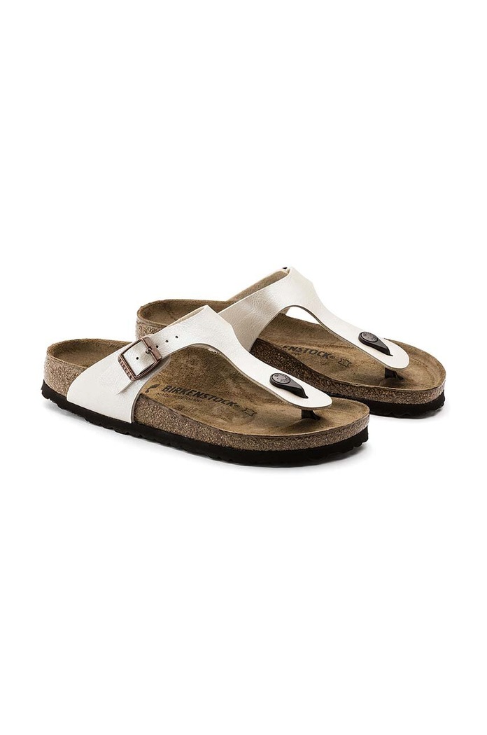 Kožené žabky Birkenstock Gizeh béžová 943873