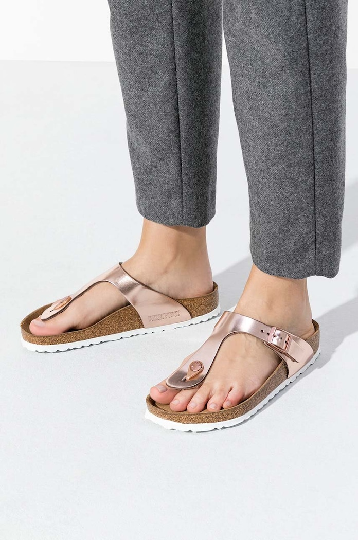 Birkenstock Gizeh Softbed Metallic Cooper 1005049