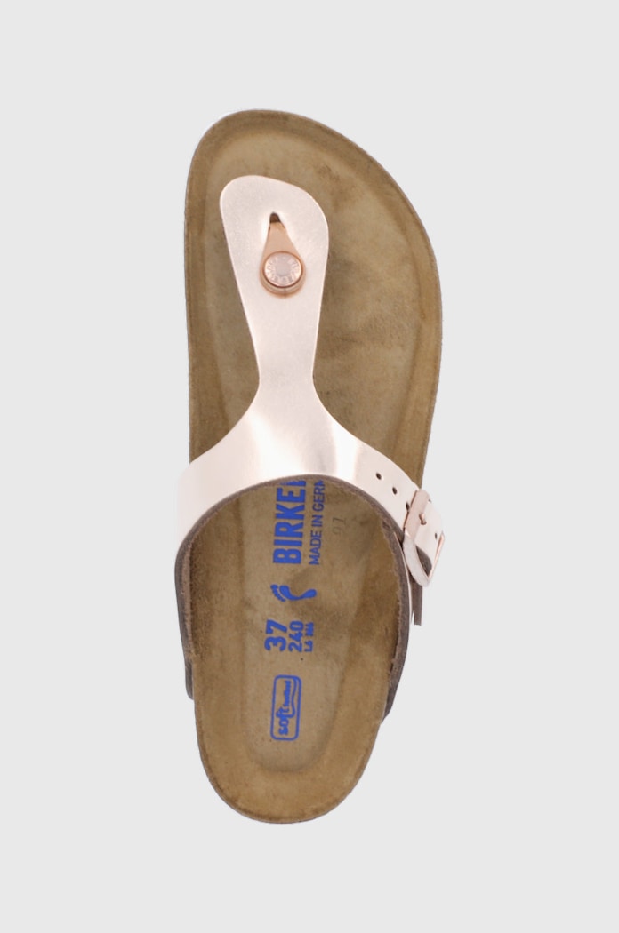 Birkenstock Gizeh Softbed Metallic Cooper rosa 1005049