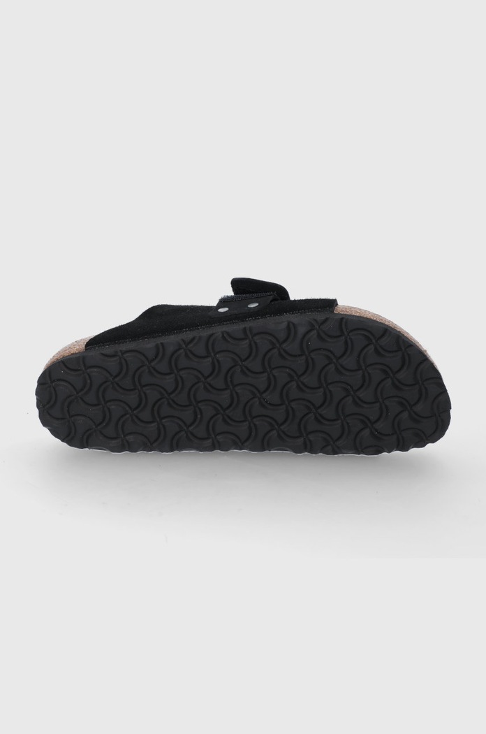 Semišové pantofle Birkenstock Kyoto 1022566 černá