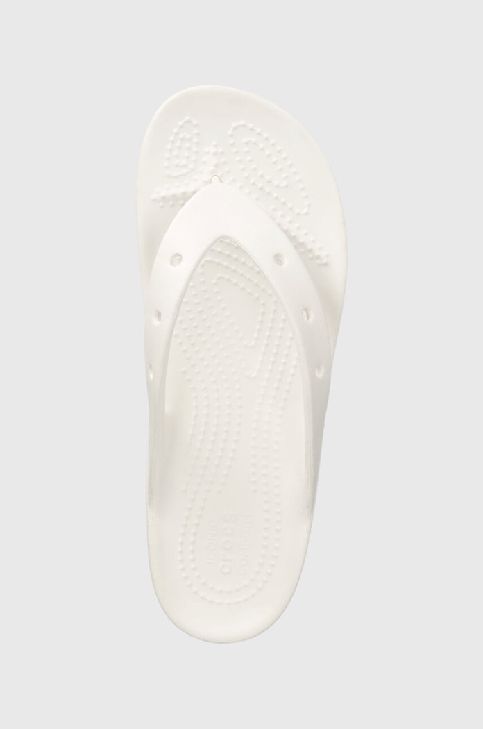 Obuwie Crocs japonki Classic Platform Flip 207714.100 biały