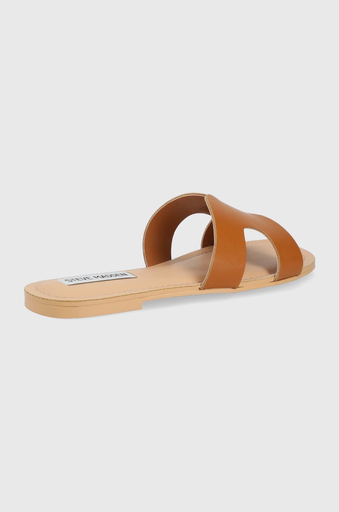 Steve Madden klapki skórzane SM11001541.247 brązowy SS22