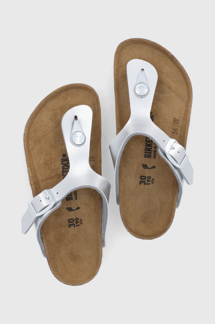 Birkenstock gyerek tangapapucs ezüst 1019192.30.35